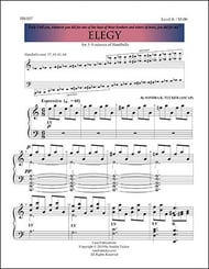 Elegy Handbell sheet music cover Thumbnail